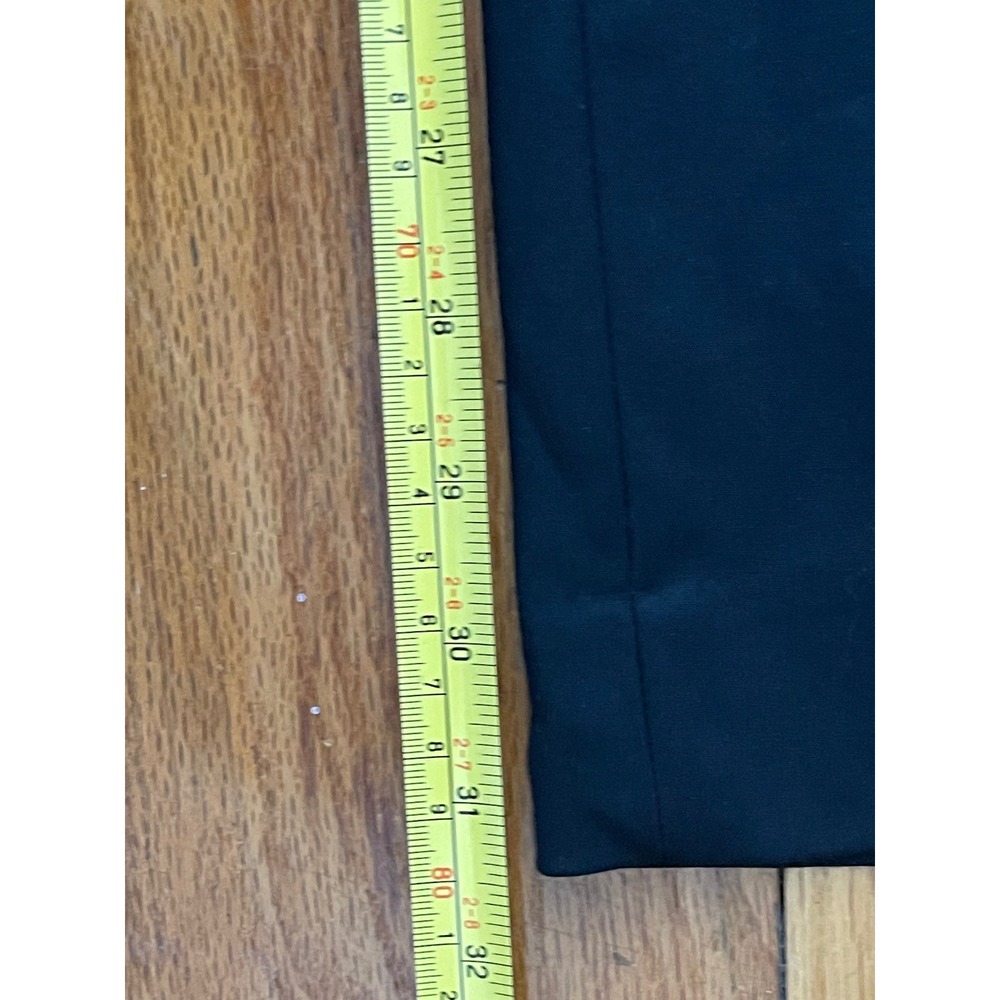 TALBOTS Freeport Straight Leg Dress Pants Black Size 12 NEW Career Minimalist - Picture 9 of 10